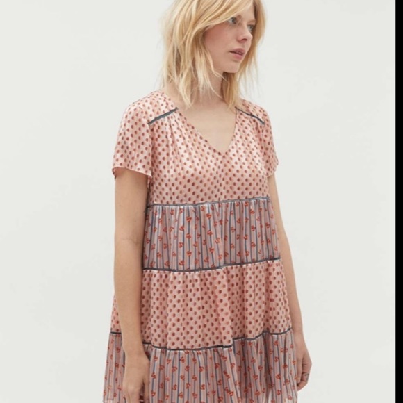 Urban Outfitters Short Sleeve Babydoll Dress - Picture 2 of 5
